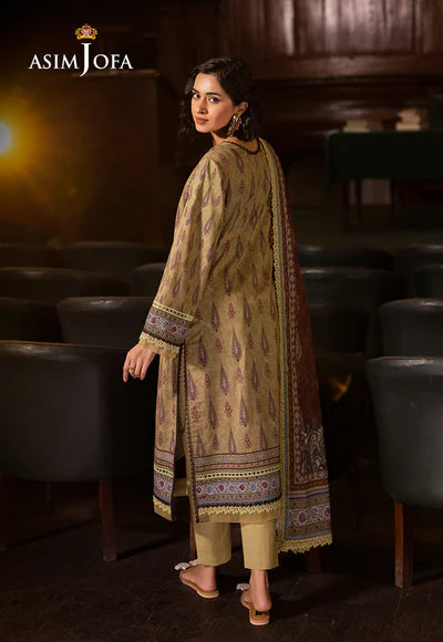 AJUBJ-47 PRINTED LAWN 3 PC - ASIM JOFA