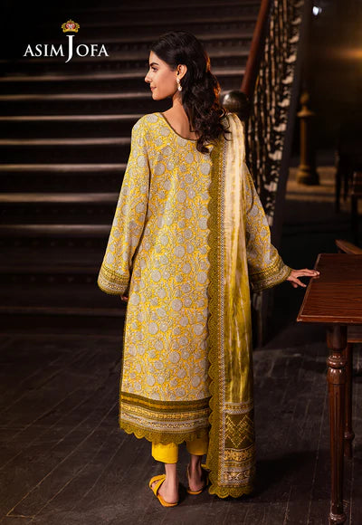 AJUBJ-51 PRINTED LAWN 3 PC - ASIM JOFA