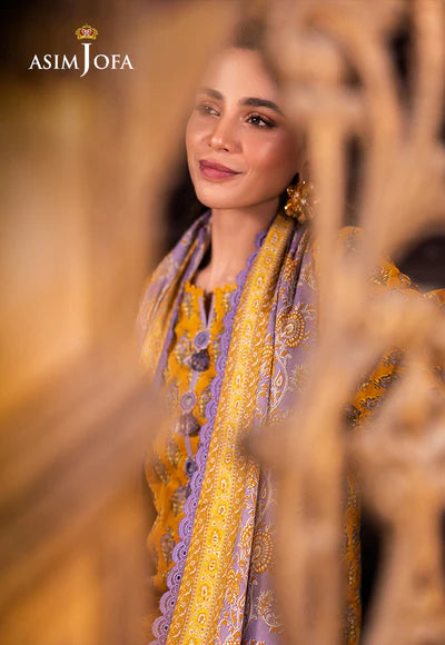 AJUBJ-53 PRINTED LAWN 3 PC - ASIM JOFA