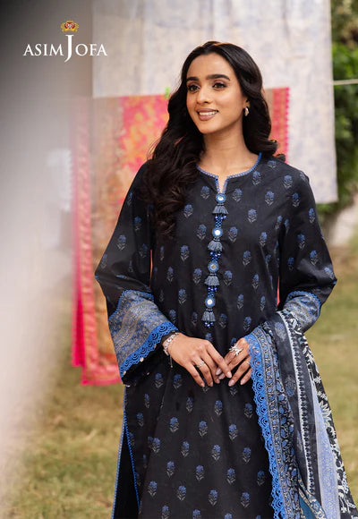 AJUBJ-55 PRINTED LAWN 3 PC - ASIM JOFA