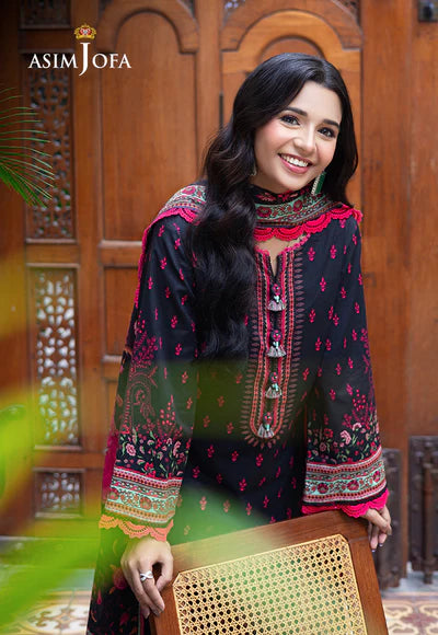 AJUUB-21 PRINTED LAWN 3 PC - ASIM JOFA