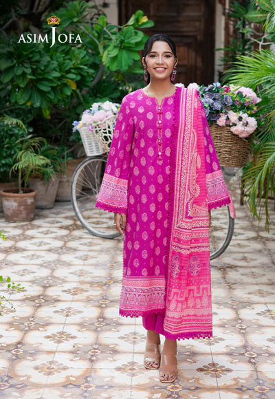 AJUUB-33 PRINTED LAWN 3 PC - ASIM JOFA