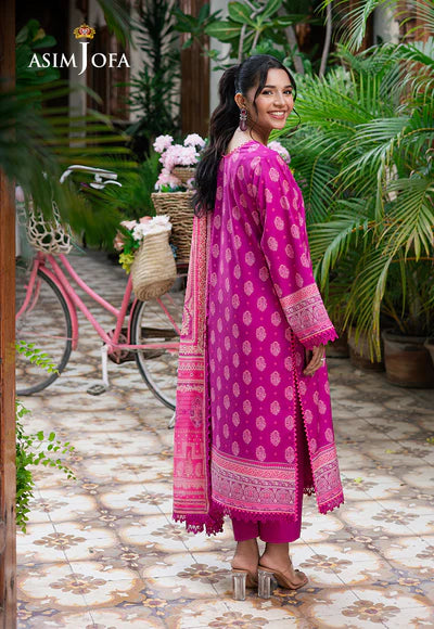 AJUUB-33 PRINTED LAWN 3 PC - ASIM JOFA