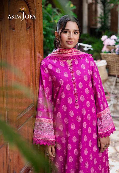AJUUB-33 PRINTED LAWN 3 PC - ASIM JOFA