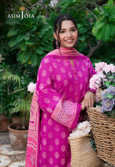 AJUUB-33 PRINTED LAWN 3 PC - ASIM JOFA