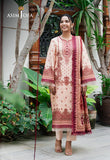 AJUUB-22 PRINTED LAWN 3 PC - ASIM JOFA
