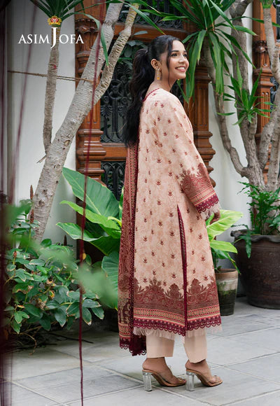 AJUUB-22 PRINTED LAWN 3 PC - ASIM JOFA