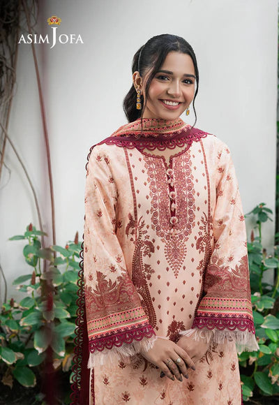 AJUUB-22 PRINTED LAWN 3 PC - ASIM JOFA