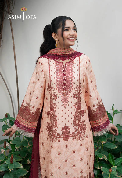 AJUUB-22 PRINTED LAWN 3 PC - ASIM JOFA