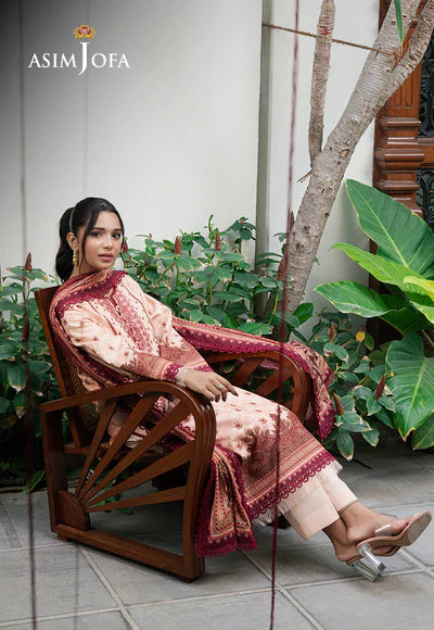 AJUUB-22 PRINTED LAWN 3 PC - ASIM JOFA