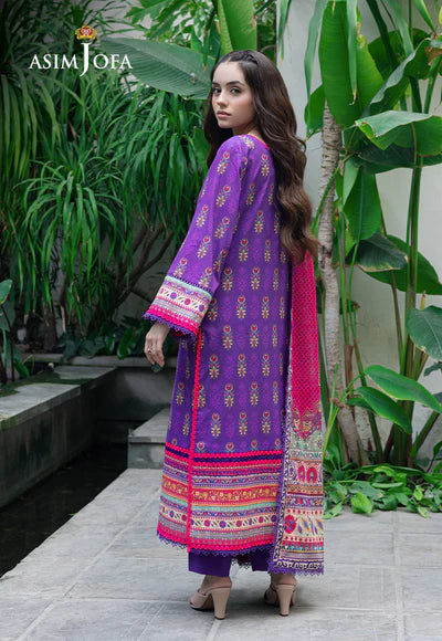 AJUUB-34 PRINTED LAWN 3 PC - ASIM JOFA