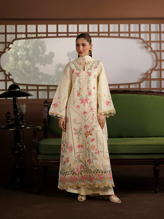 Kaya By Mahnur EMB 3 PC PEACH LEATHER | KA-03