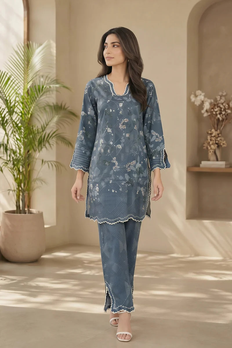 Willow Reverie - Sahar Neutral Edit 2 Pc Printed Unstitched