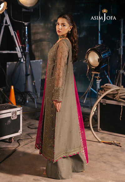 AJLF-06 EMBROIDERED CHIFFON 3 PCS - ASIM JOFA