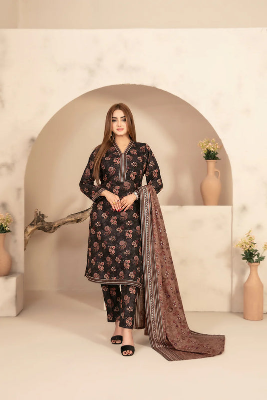 Tawakkal Fabrics Chahat  – 3 Piece Stitched Rotary Printed Khaddar Suit (D-5334-S)