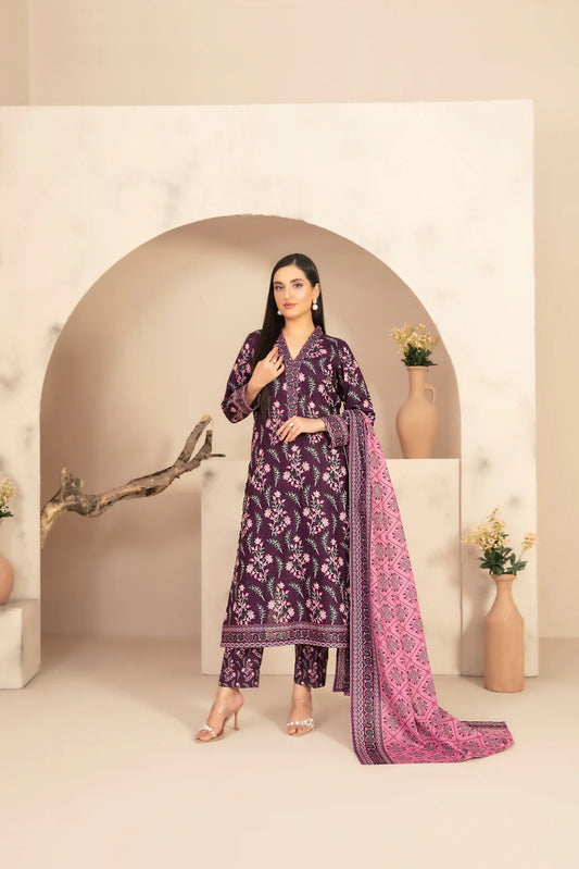 Tawakkal Fabrics Chahat   3 Piece Stitched Rotary Printed Khaddar Suit (D-5333-S)
