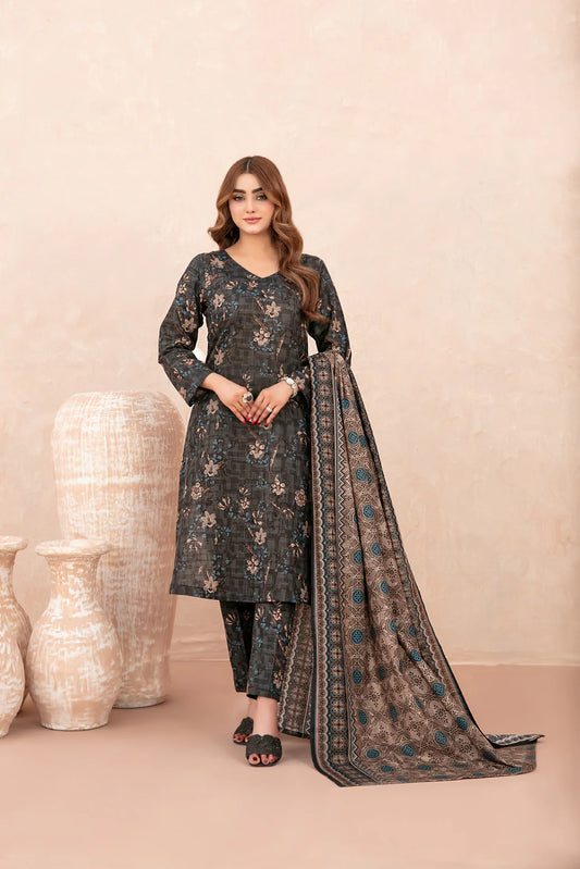 Nazli D-5650 | 3-Piece Unstitched Digital Printed Khaddar  by Tawakkal Fabrics