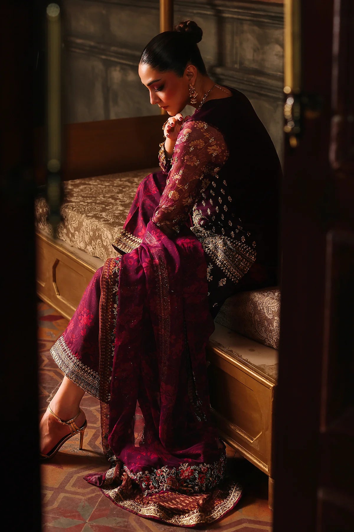 4-PC Charizma Unstitched Luxury Collection DJW5-07