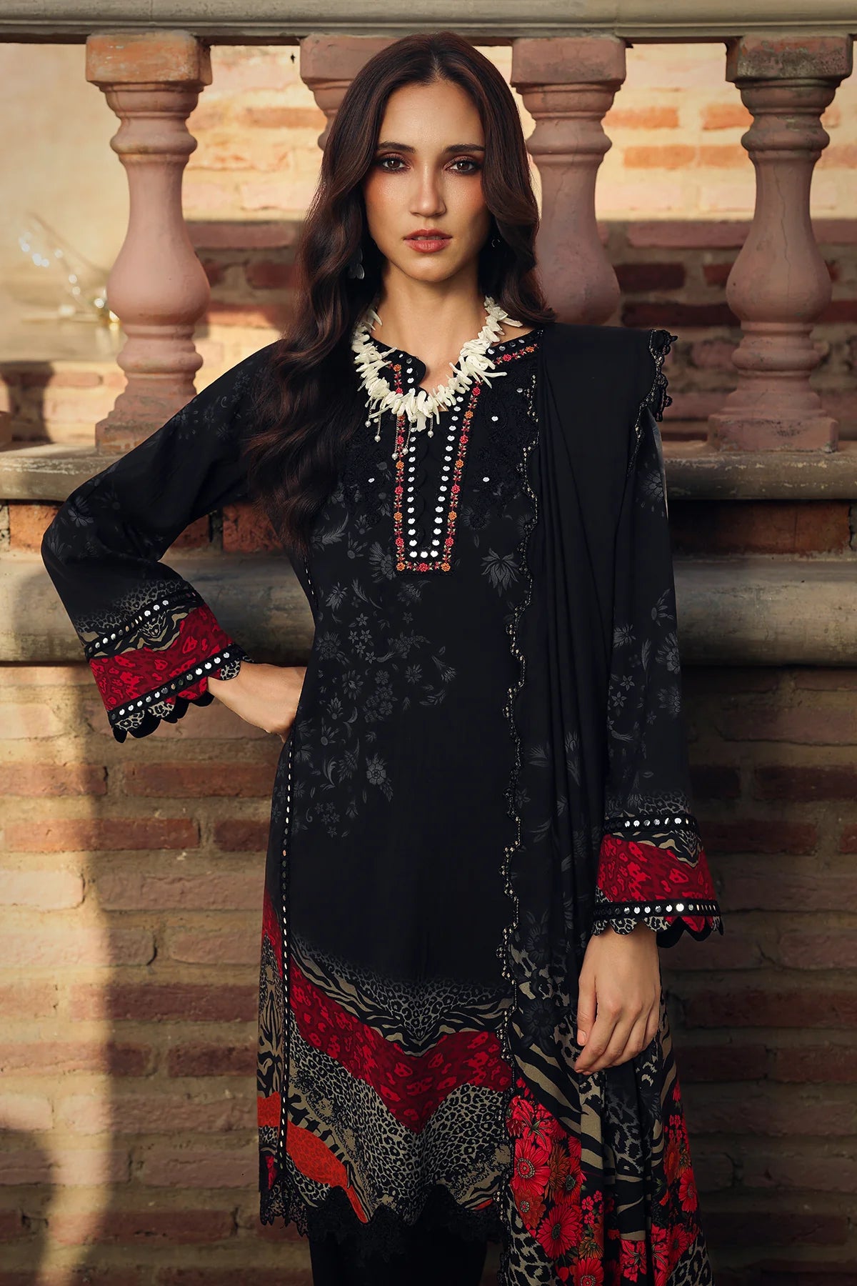 CCW7-16 | Combination By Charizma 3-PC Unstitched Embroidered Linen Collection