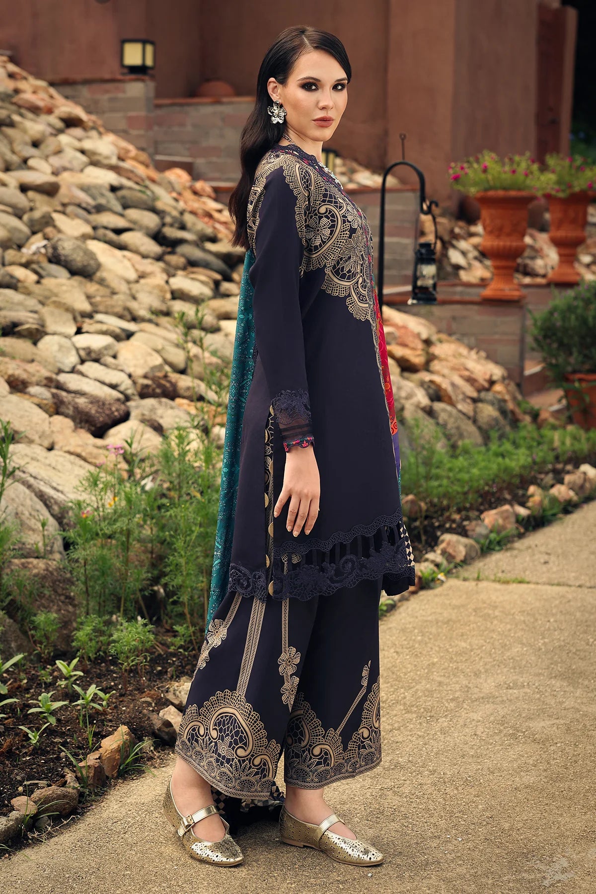 CCW7-13 | Combination By Charizma 3-PC Unstitched Embroidered Linen Collection