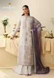 AJULIH-09 | ASIM JOFA Embroidered Net Unstitched 3 Pcs