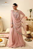 AJULIH-01 | ASIM JOFA Embroidered Net Unstitched 3 Pcs
