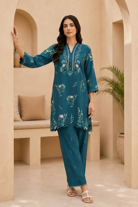Emerald Sonata - Sahar Neutral Edit 2 Pc Printed Unstitched