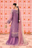 Alizeh Zari AF-ZN-2220  Luxurious Mauve Embroidered Zari Net Suit with Russian Grip Trouser