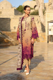 Rang Rasiya Unstitched Winter Collection Chai RR25V11CWD08 Ombre Dobby Linen Suit with 2-Side Printed Herringbone Shawl