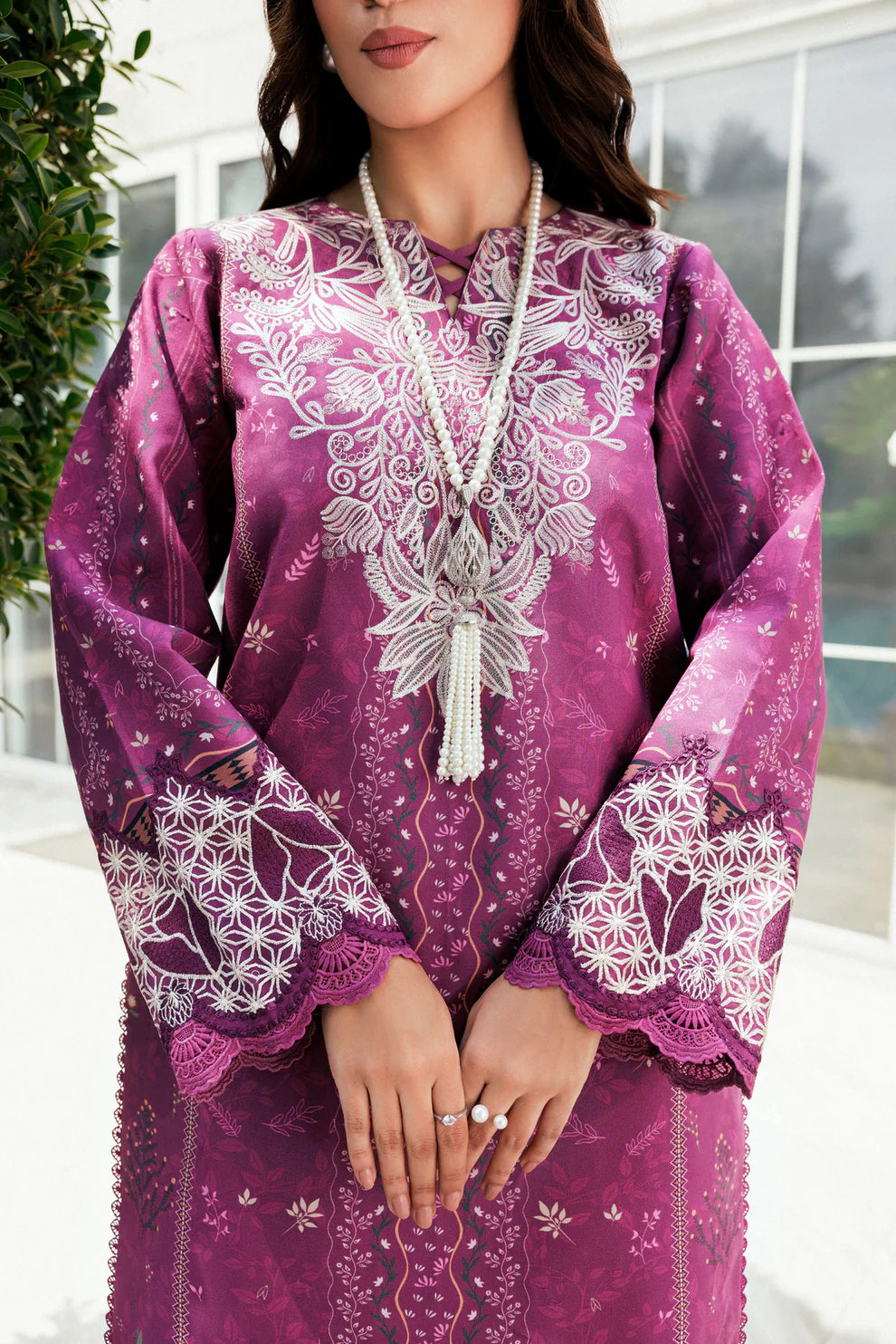 Zync by Florent Embroidered Viscose Suits Unstitched 3 Piece FL25IM FL-3A - Intermix'25