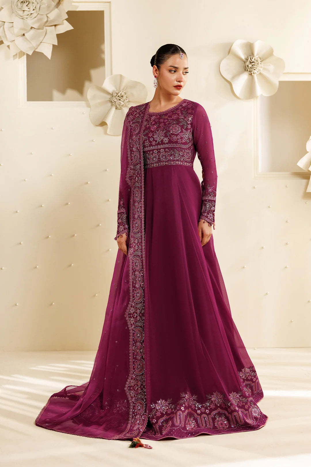 Sireine by Alizeh unstitched festive and luxury chiffon | AF-CH-2293-Rubyra