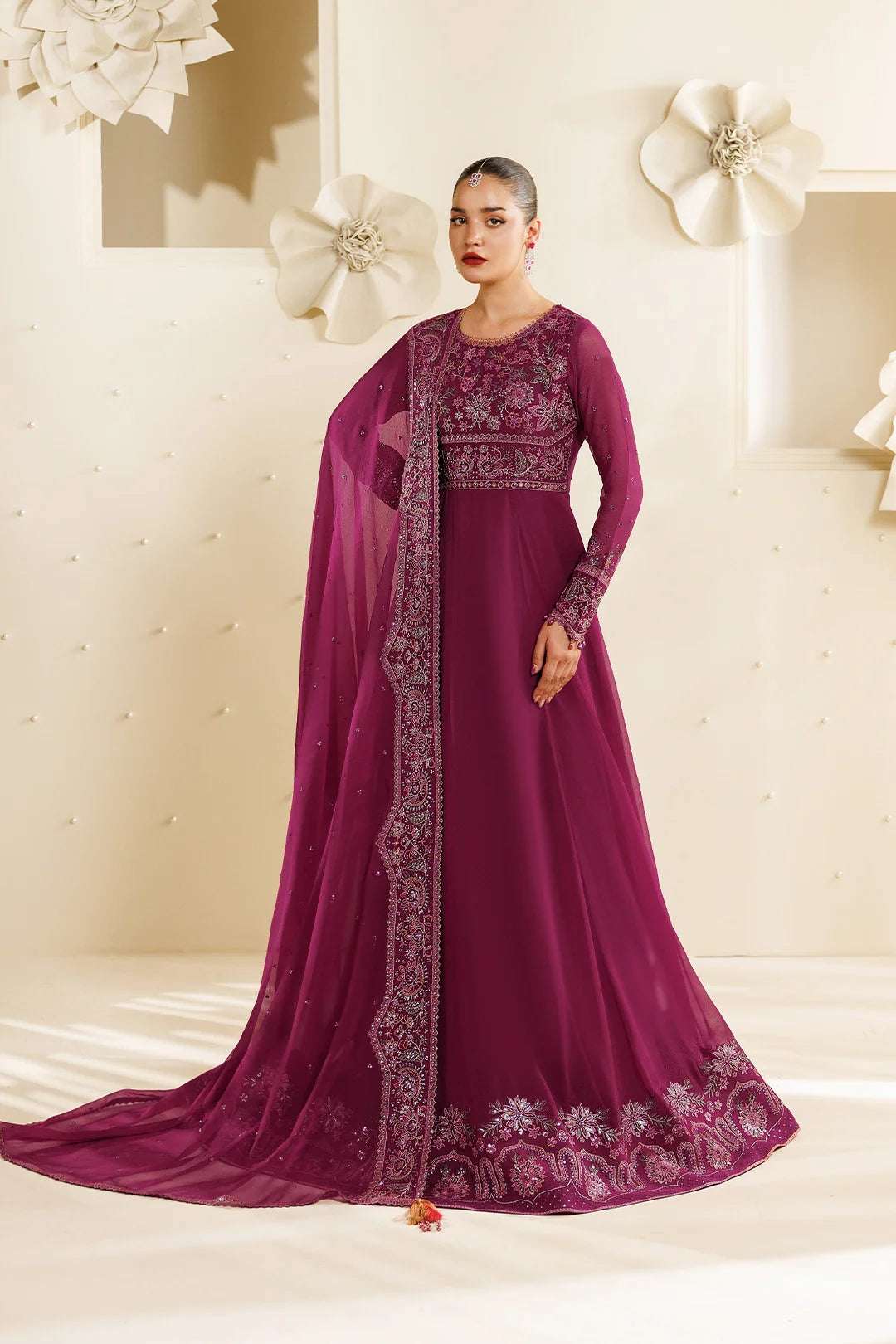 Sireine by Alizeh unstitched festive and luxury chiffon | AF-CH-2293-Rubyra