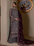 Chandani Kuch Khas By Flossie Premium Chiffon 3pc Unstitched Suit - CH-109