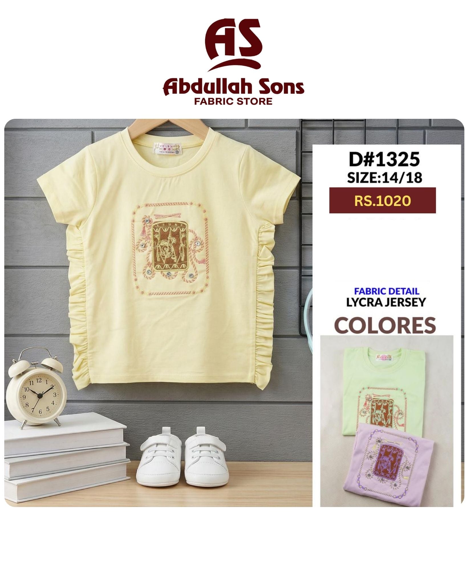 Fashionable Girls T-Shirt – Trendy & Comfortable Outfit K-27 size 14 to 18