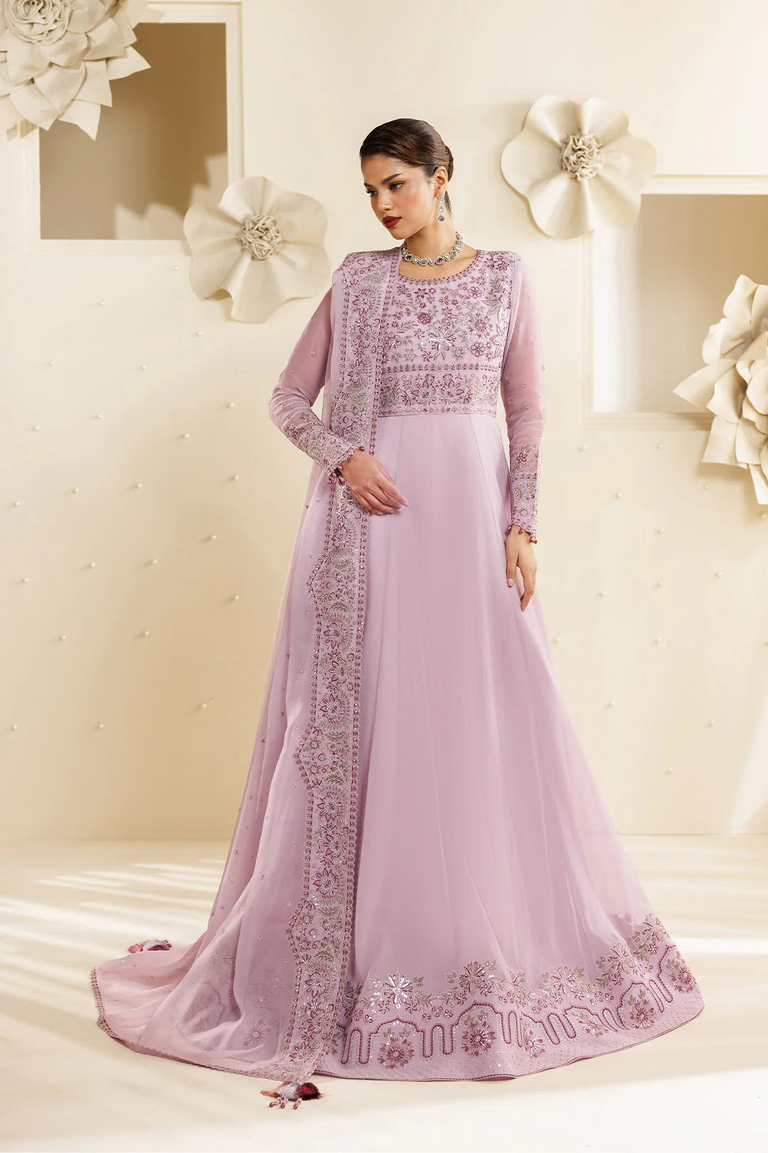 Sireine by Alizeh unstitched festive and luxury chiffon | AF-CH-2292-Feather