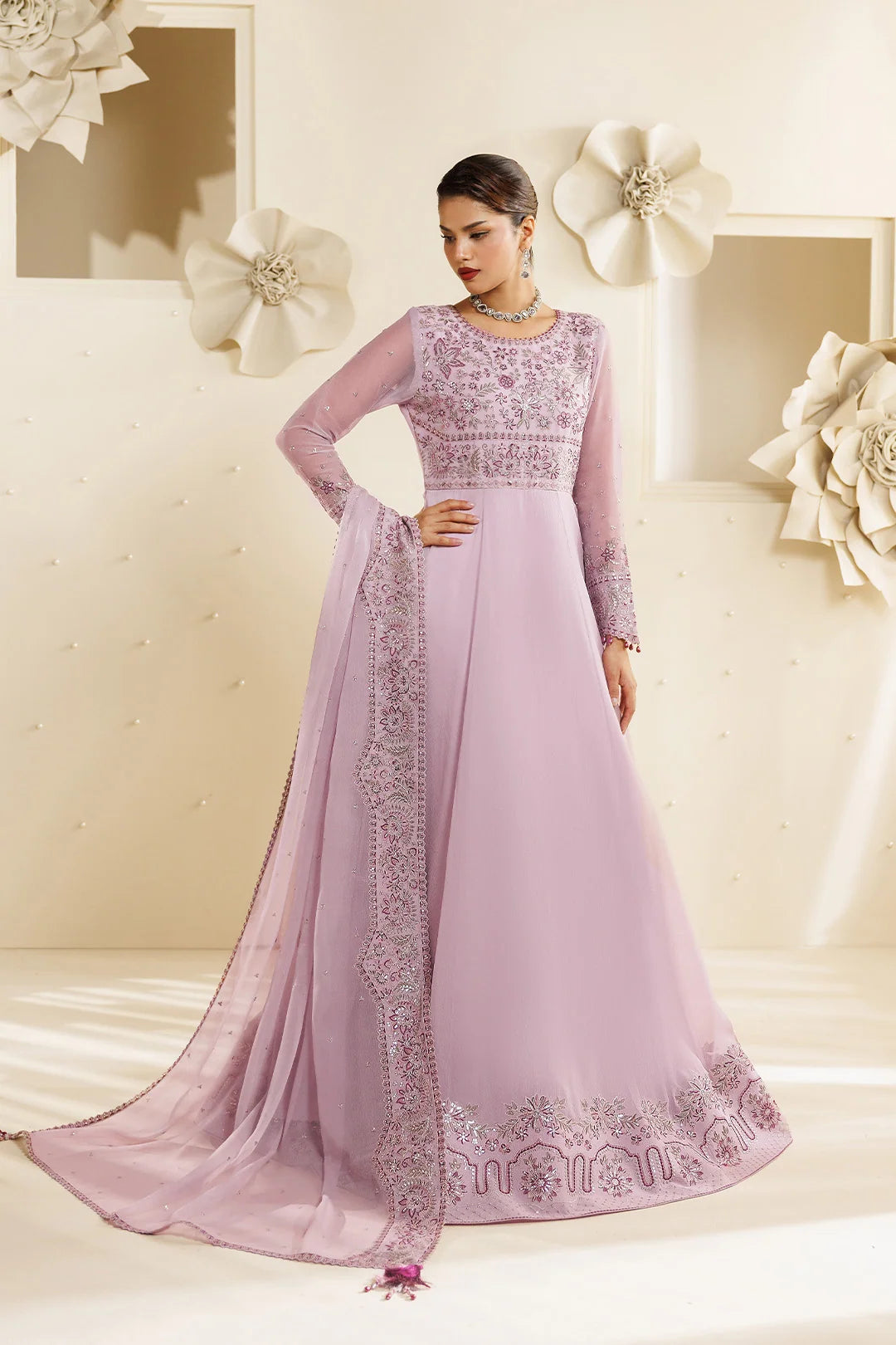 Sireine by Alizeh unstitched festive and luxury chiffon | AF-CH-2292-Feather