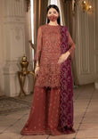 Chandani Kuch Khas By Flossie Premium Chiffon 3pc Unstitched Suit - CH-110