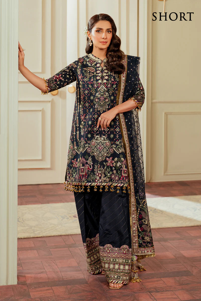 EMBROIDERED SILK CH13-07 UNSTITCHED | Barouque