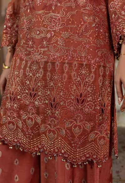 Chandani Kuch Khas By Flossie Premium Chiffon 3pc Unstitched Suit - CH-110