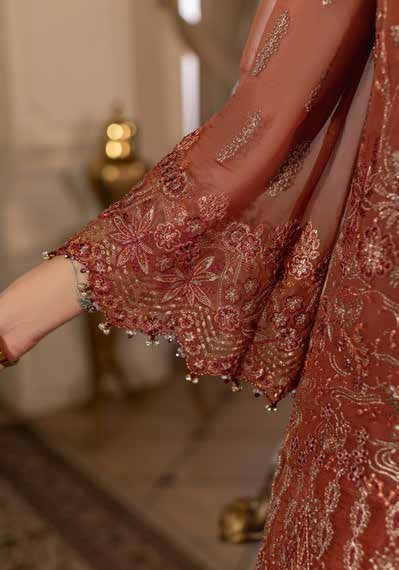 Chandani Kuch Khas By Flossie Premium Chiffon 3pc Unstitched Suit - CH-110