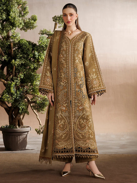 Kaya By Mahnur EMB 3 PC PEACH LEATHER | KA-14