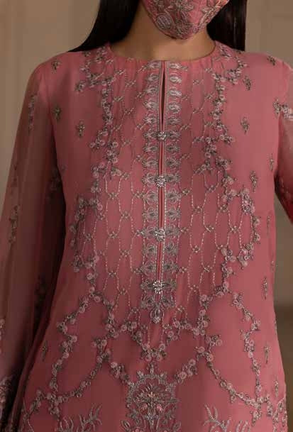 Chandani Kuch Khas By Flossie Premium Chiffon 3pc Unstitched Suit - CH-102