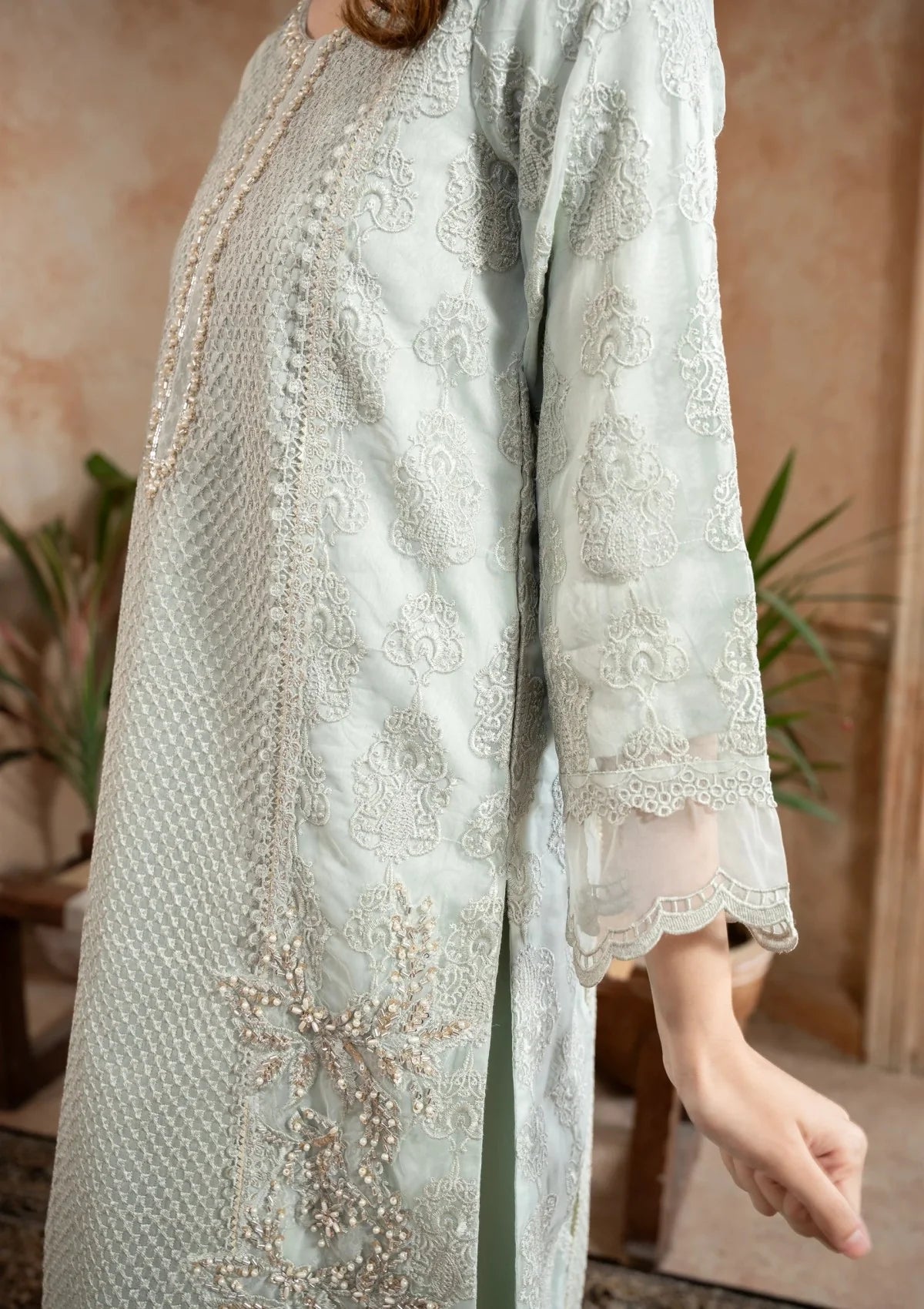 Manahils Festive/party wear collection | 182-Aqua
