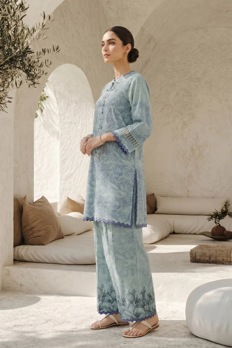 Mint Canopy - Sahar Neutral Edit 2 Pc Printed Unstitched
