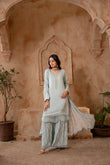 Manahils Festive/party wear collection | 186-GREY