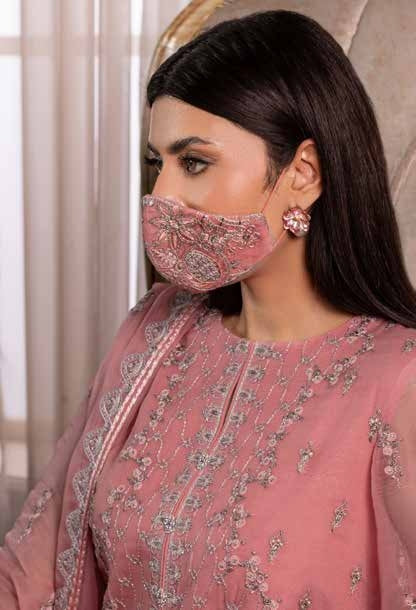 Chandani Kuch Khas By Flossie Premium Chiffon 3pc Unstitched Suit - CH-102