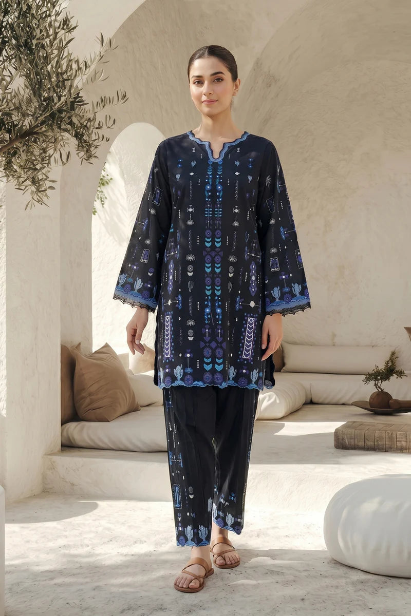 Nocturne Atlas - sahar neutral edit 2 pc printed unstitched