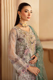 M-1202 | Ramsha Minhal Organza Collection Vol 12