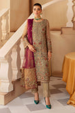 M-1208 | Ramsha Minhal Organza Collection Vol 12