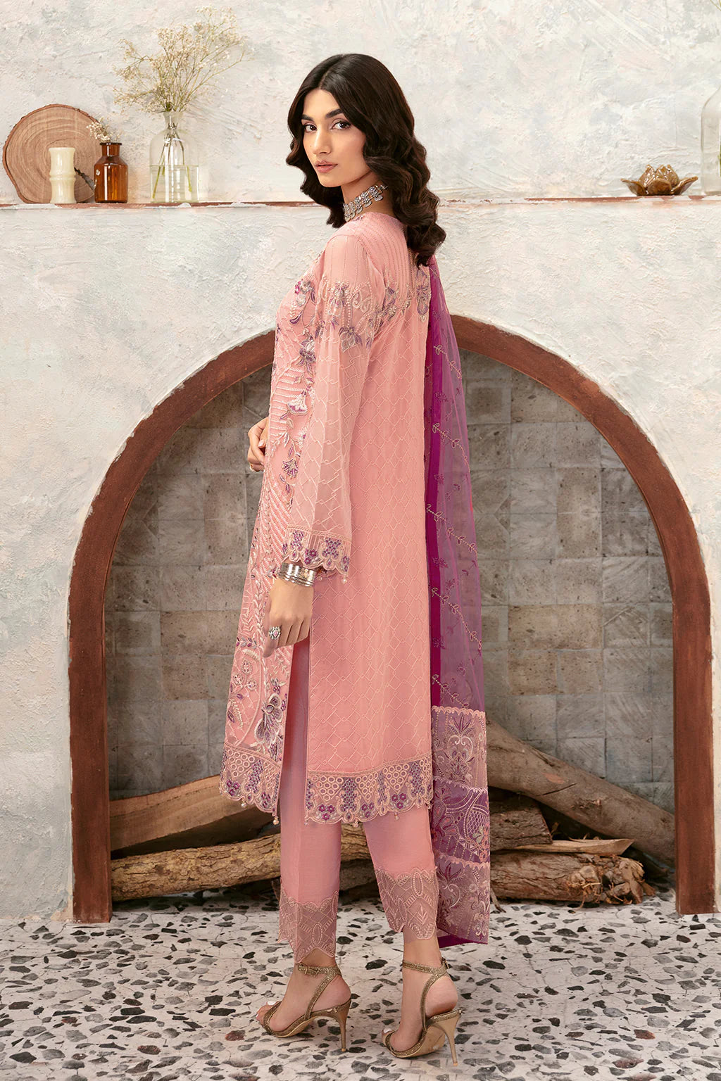 D-1201 | Rangoon by Ramsha chiffon collection Vol 12